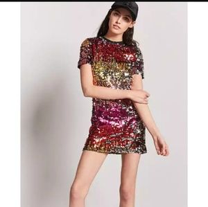 Forever 21 Sequin Ombre Dress 